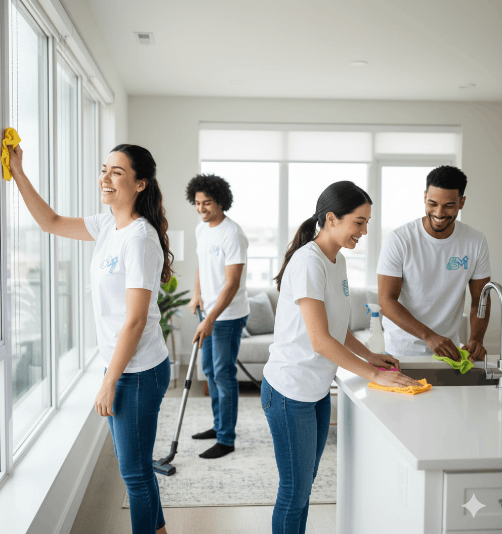 Cleaning in progress